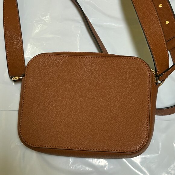 $258 Polo Ralph Lauren Cute Elegant Hayes CAMERA Brown Small RLL BAG - Picture 3 of 11